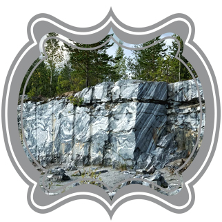 Image of a marble quarry wall