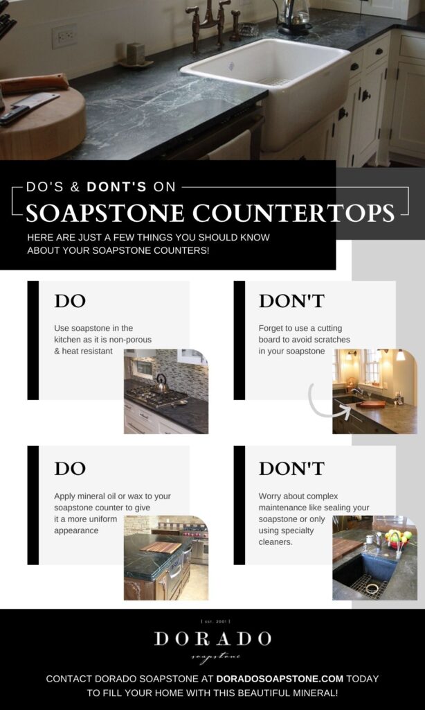 soapstone countertop infographic